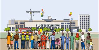Beim Tag der offenen Baustelle können Besucher am Samstag, 24. Oktober, den Neubau des Flugfeldklinikums erkunden.Bild: z